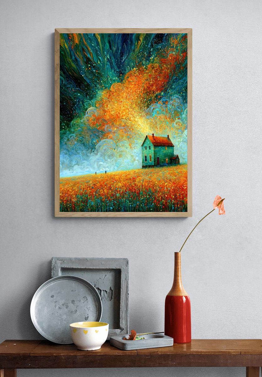 Dreamscape House Fine-Art Print. — room view 3
