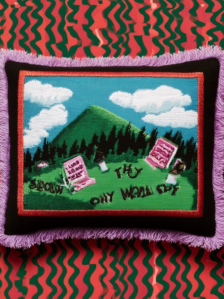 Surreal Mountain Tapestry Print. poster — fine-art art