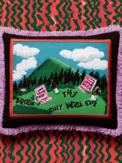 Surreal Mountain Tapestry Print.