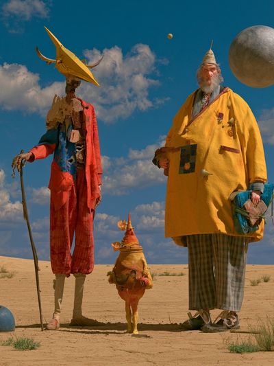 Surreal Desert Figures Fine-Art Print.