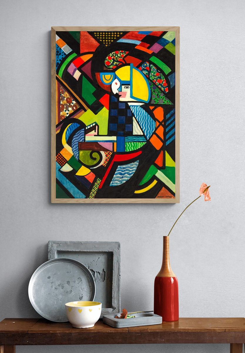Daughter Rocker (1917–1918) painting high. — room view 3