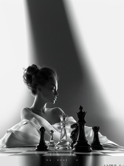 Chess Queen Surreal Print.