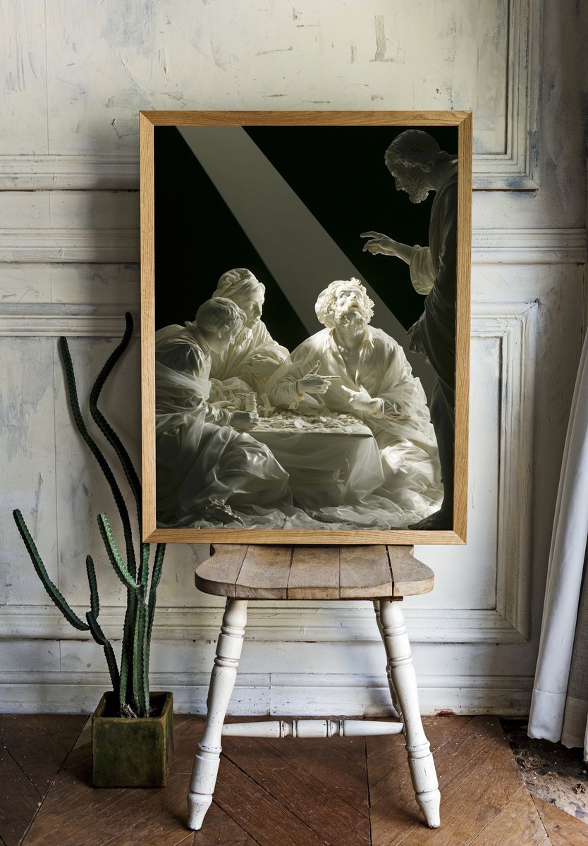 Classical Marble Figures Fine-Art Poster. room preview