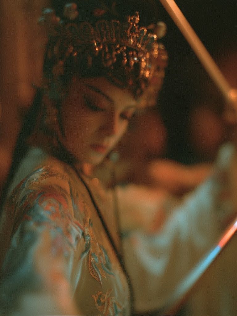 Candlelit Geisha Portrait Print. poster detail