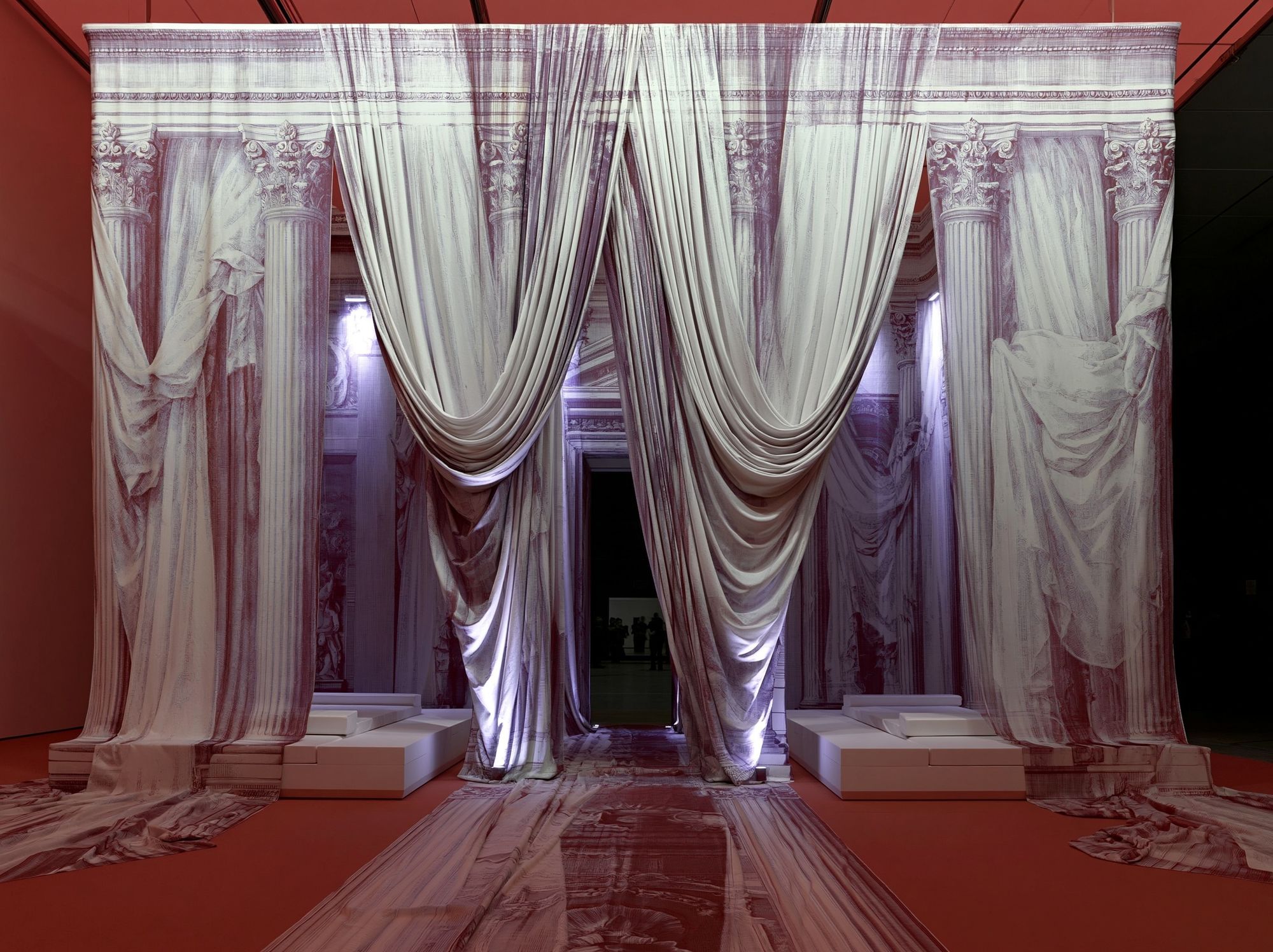 Classical Drapery Installation Print. poster — fine-art art