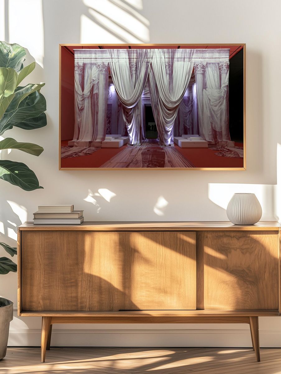 Classical Drapery Installation Print. — room view 3