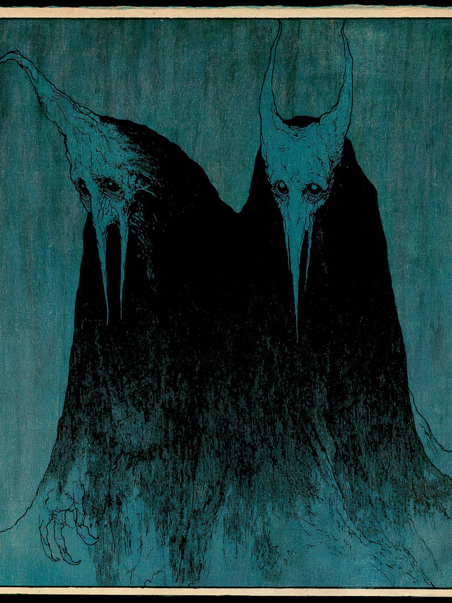 Twin Horned Spirit — Fine-Art Print. poster detail