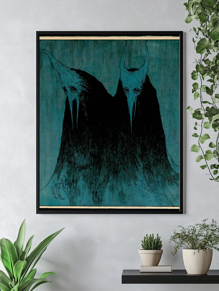 Twin Horned Spirit — Fine-Art Print. — room view 4