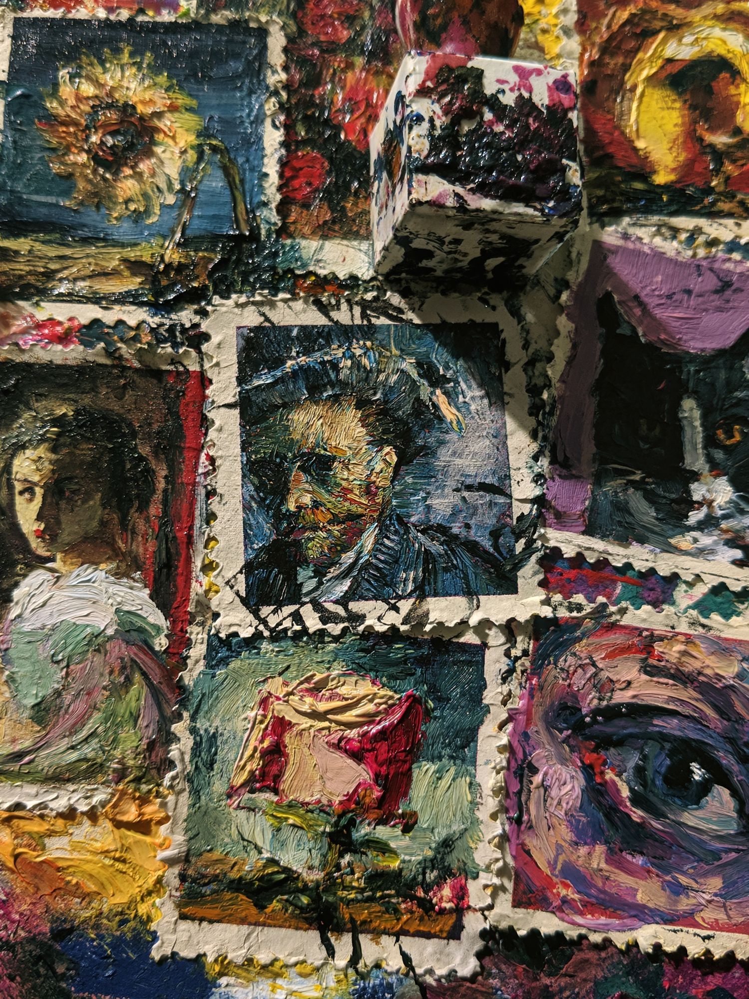 Abstract Portrait Collage Fine-Art Poster. poster — fine-art art
