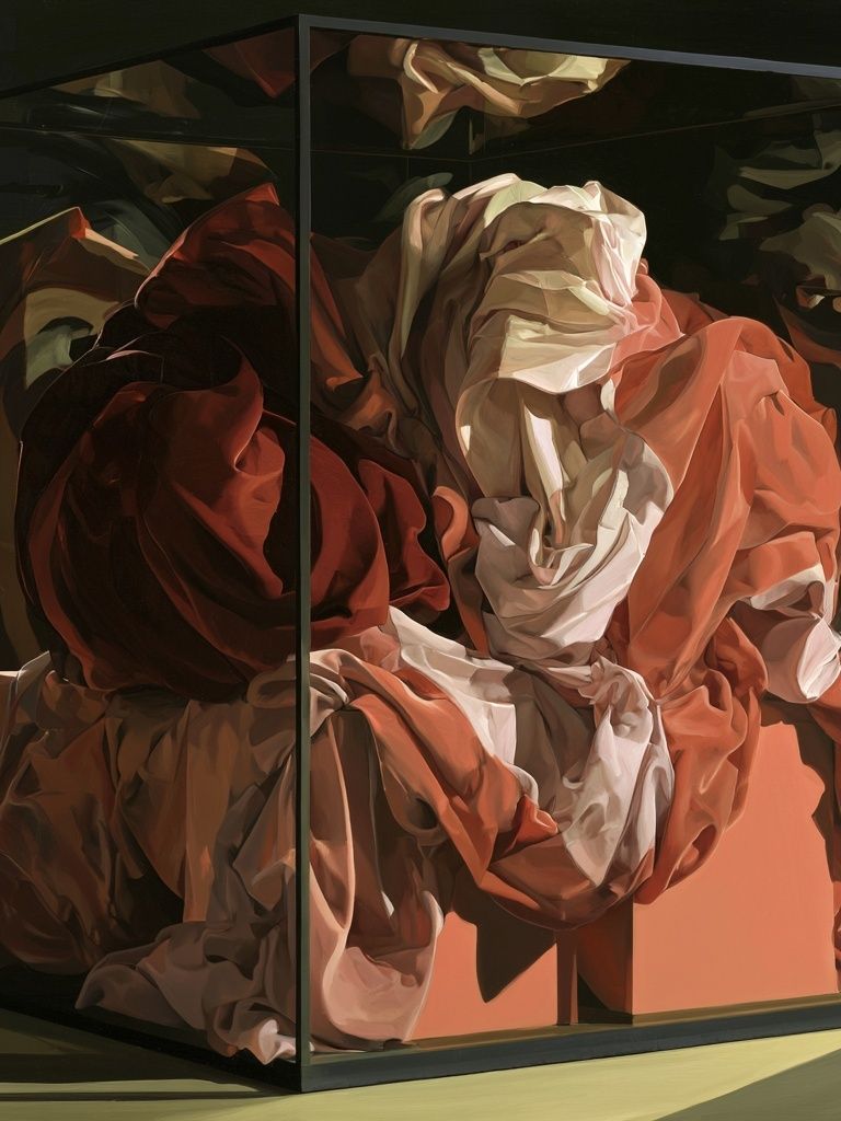 Draped Fabric Still Life Poster. poster detail