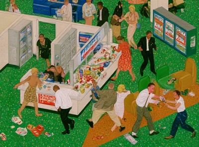 Supermarket Chaos Fine-Art Poster.