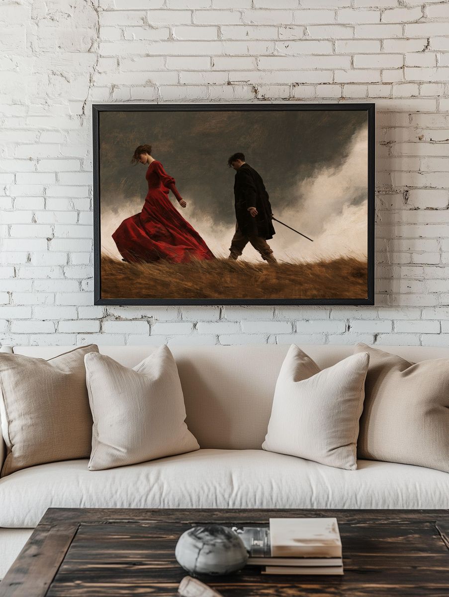 Stormy Romance Fine-Art Print. room preview