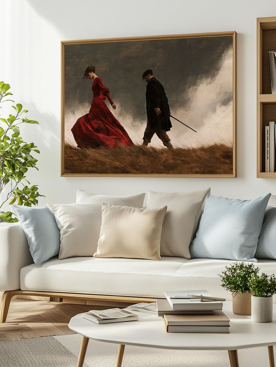 Stormy Romance Fine-Art Print. — room view 2