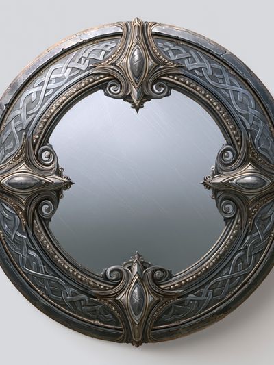 Ornate Celtic Mirror Print.