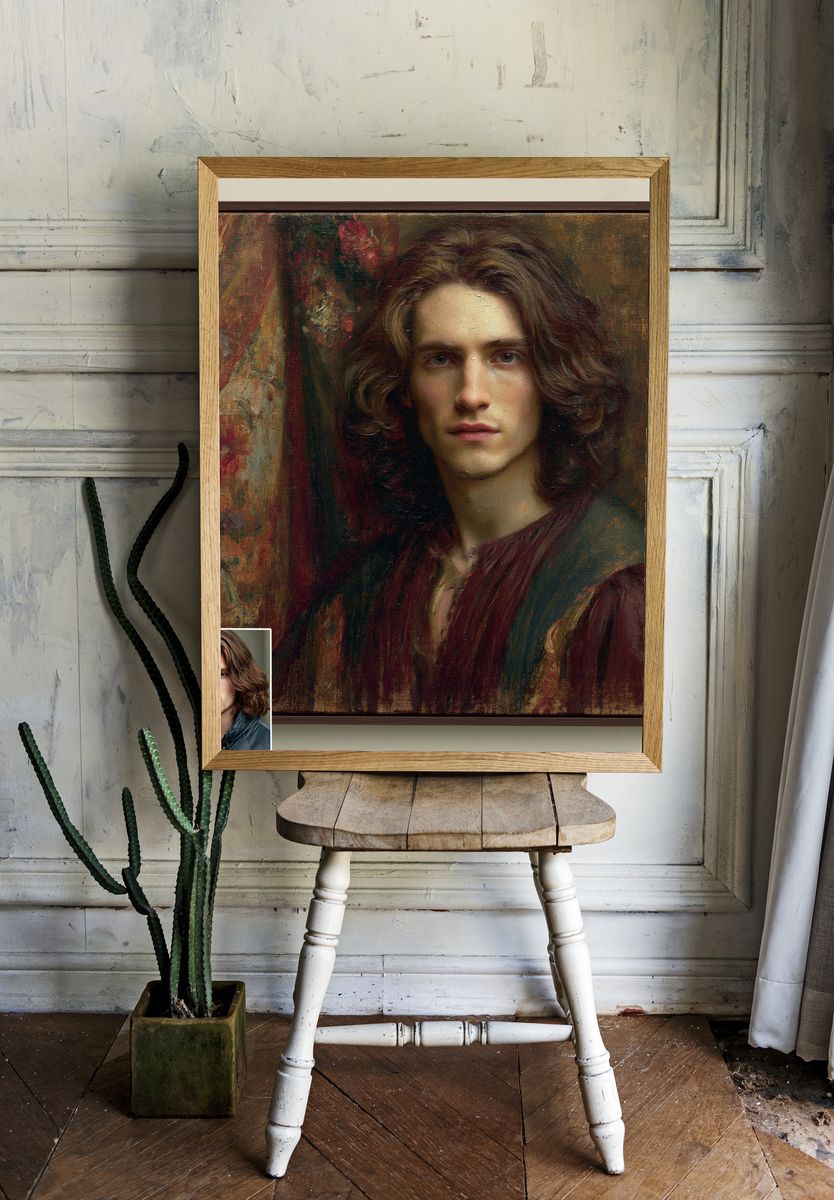 Renaissance Portrait Fine-Art Poster. — room view 1