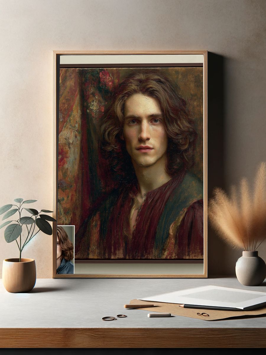 Renaissance Portrait Fine-Art Poster. — room view 2