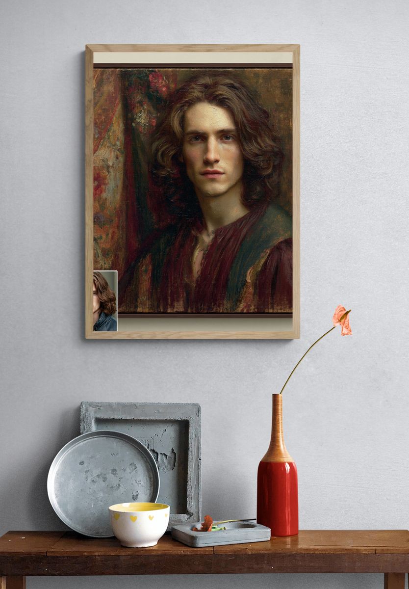 Renaissance Portrait Fine-Art Poster. — room view 3