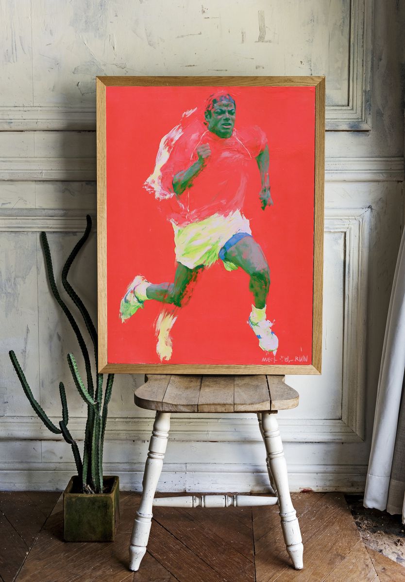 Runner in Red — Fine-Art Print. room preview