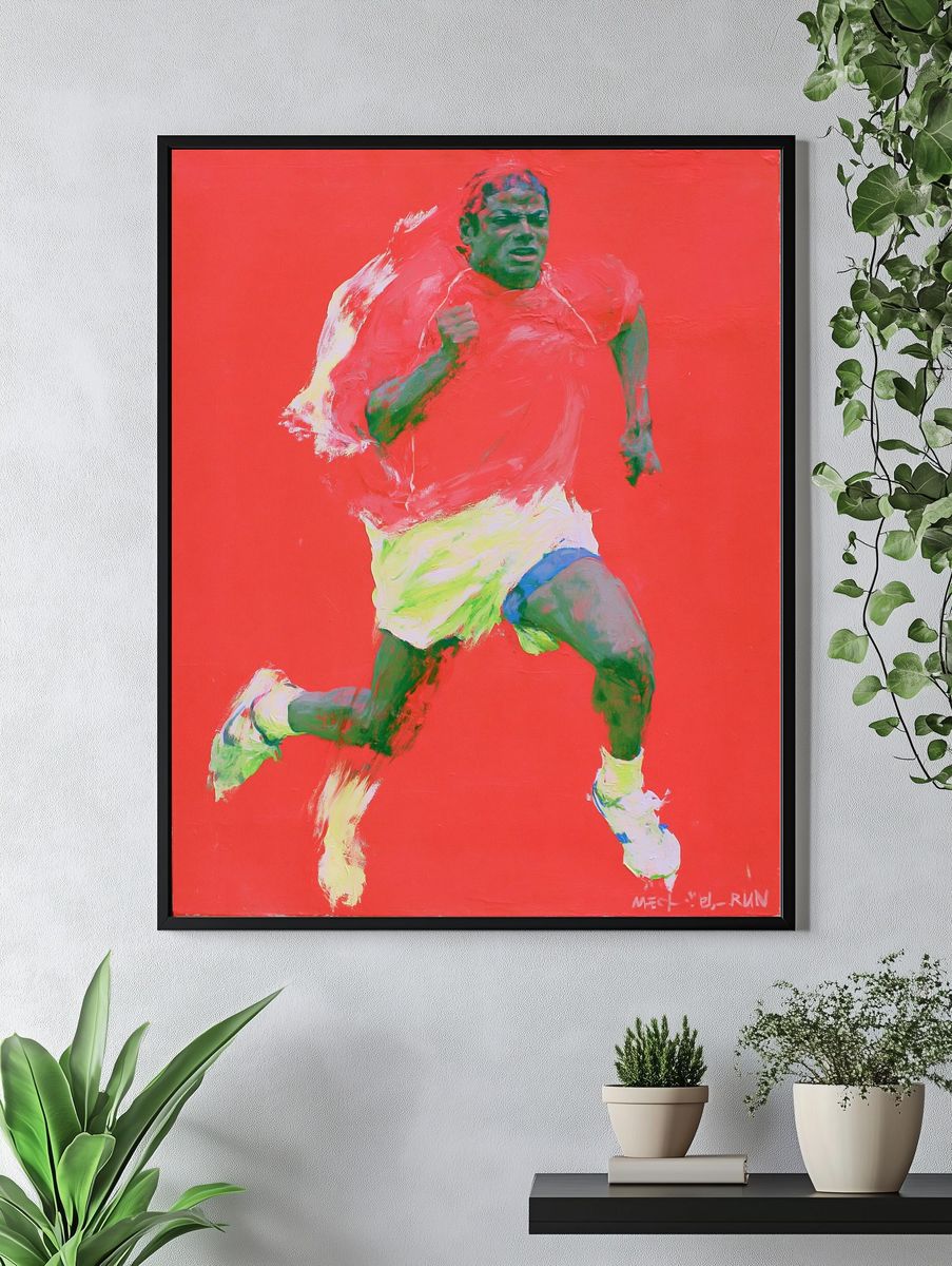 Runner in Red — Fine-Art Print. — room view 4