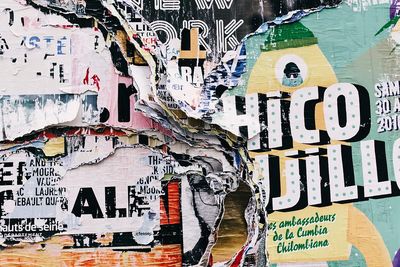 Ripped art posters creative typography.