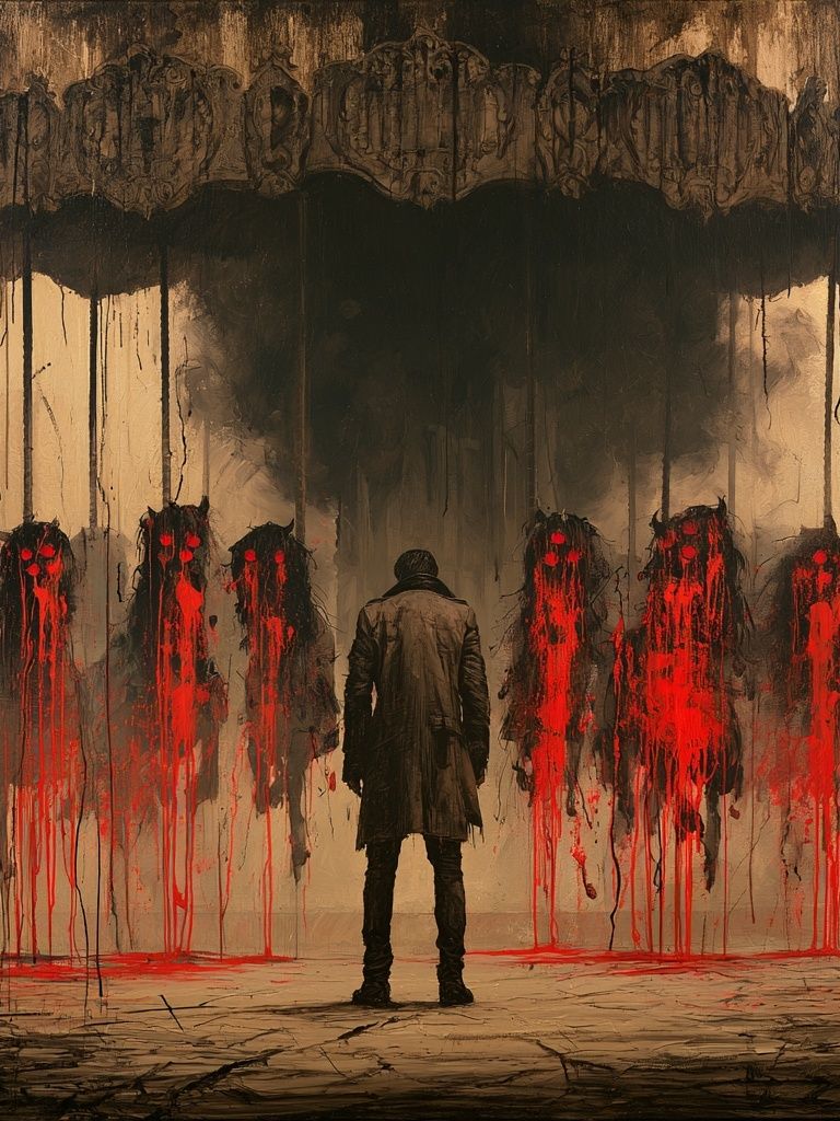 Dark Surreal Figure Poster. poster detail