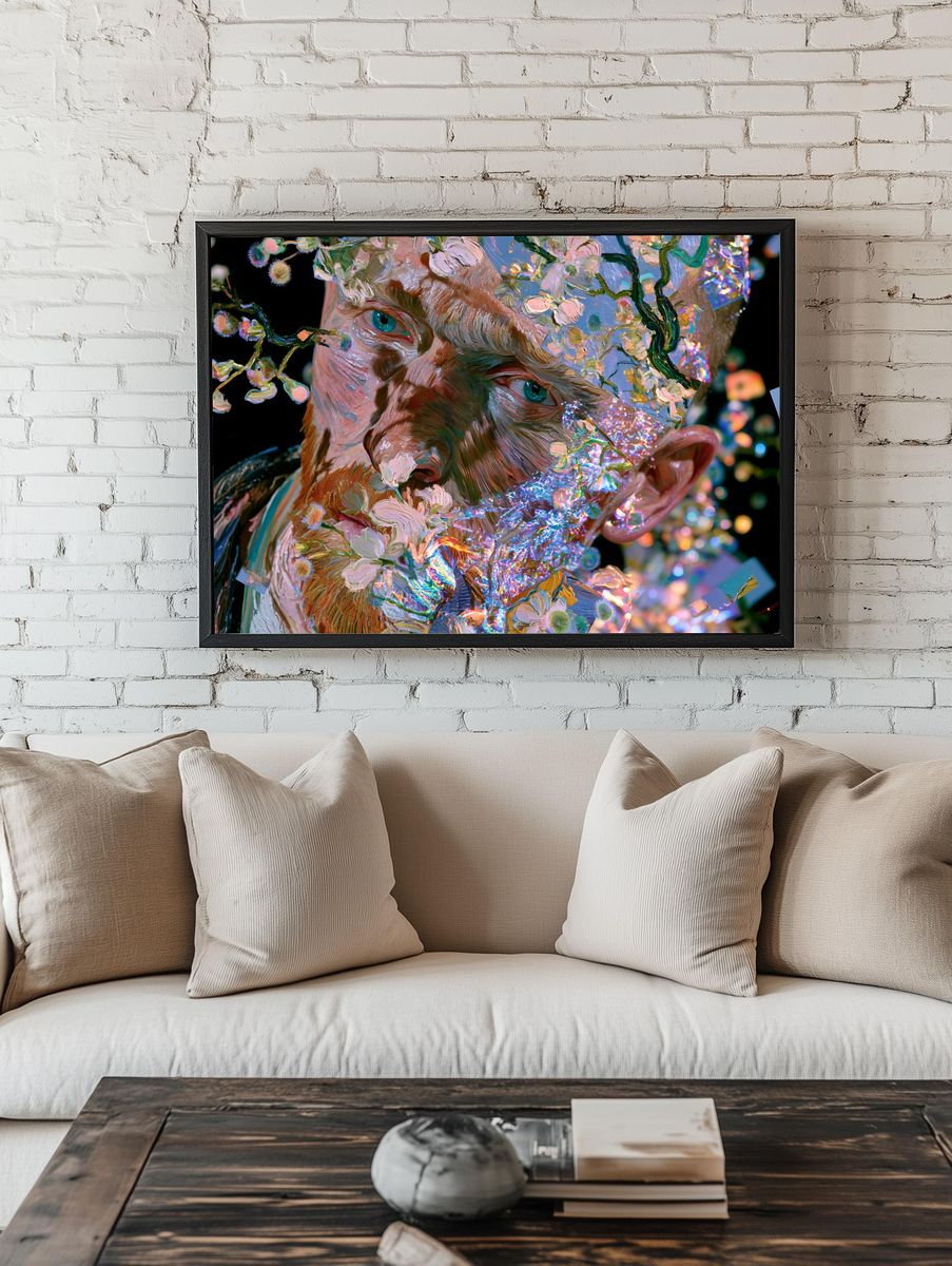 Floral Portrait Fine-Art Poster. room preview