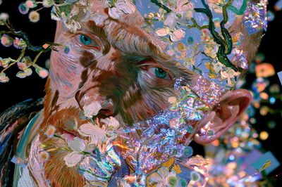 Floral Portrait Fine-Art Poster. poster