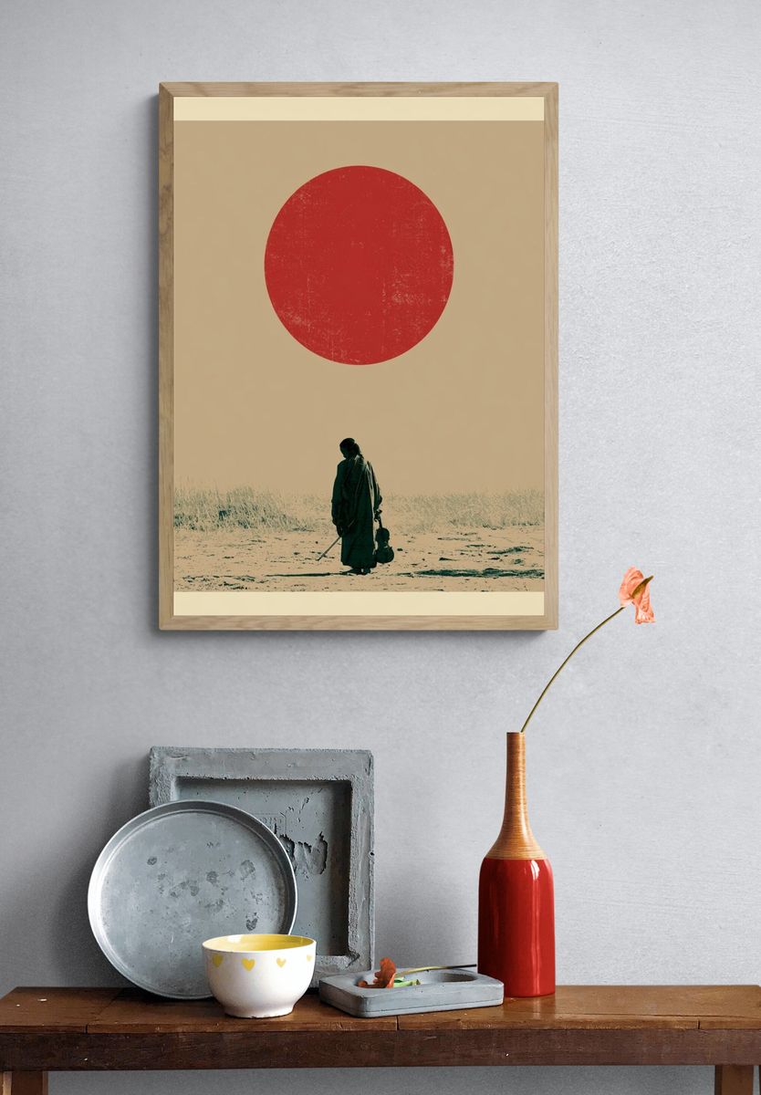 Solitary Violinist Surrealism Print. — room view 3