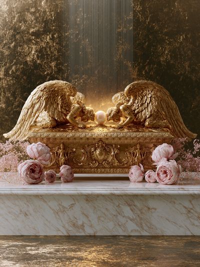 Golden Cherub Altar Fine-Art Print.