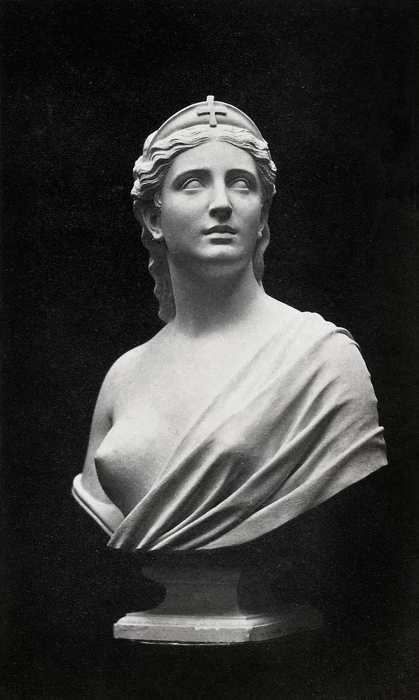 Bust Faith Hiram Powers (1870-1890). poster detail