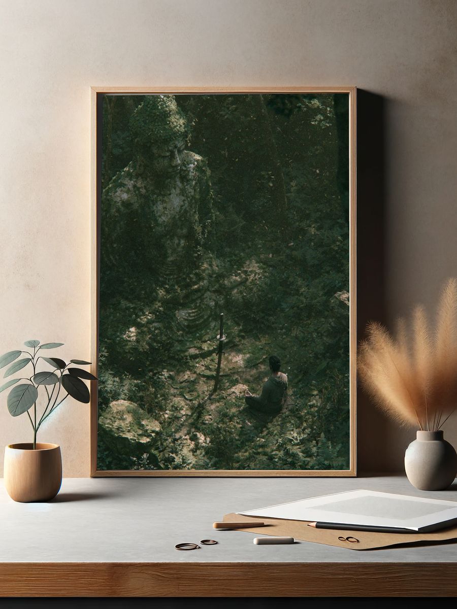 Forest Meditation — Fine-Art Print. — room view 2