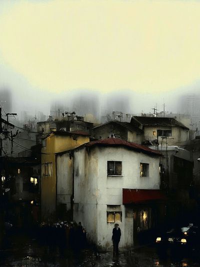 Foggy Urban Alley Fine-Art Print.