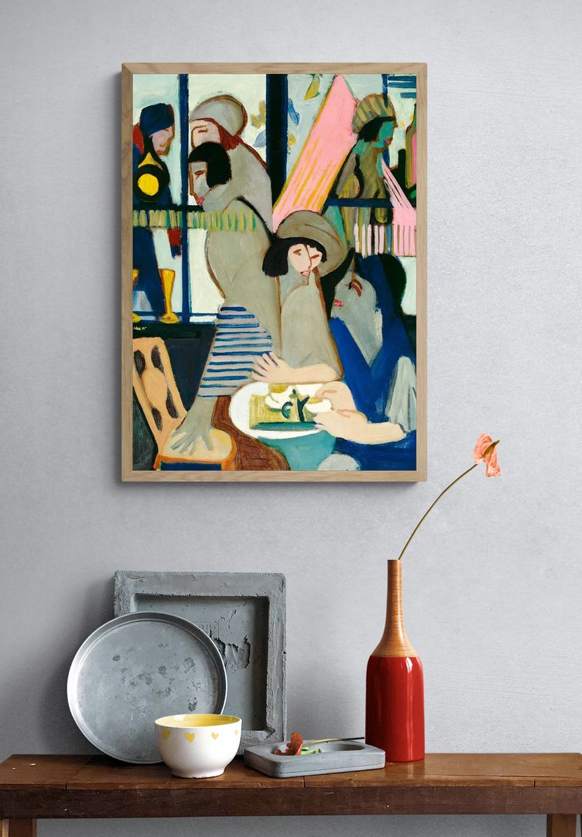 Cafe (1928) painting high resolution. — room view 3
