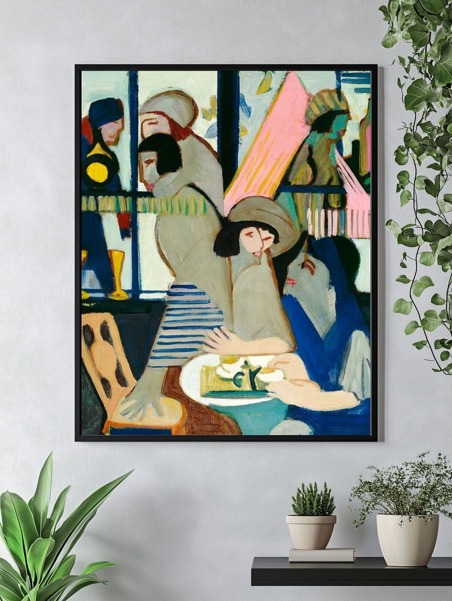 Cafe (1928) painting high resolution. — room view 4