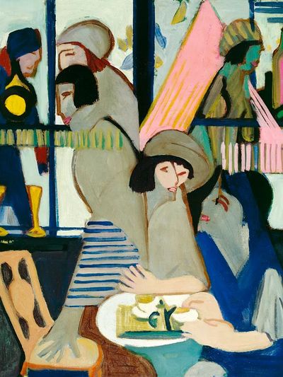 Cafe (1928) painting high resolution.