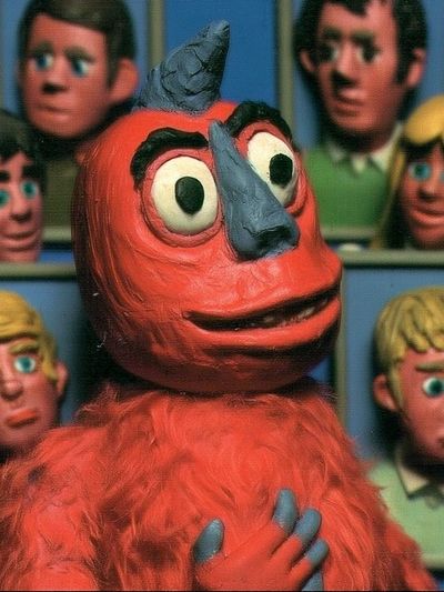 Red Clay Character Portrait Print. poster