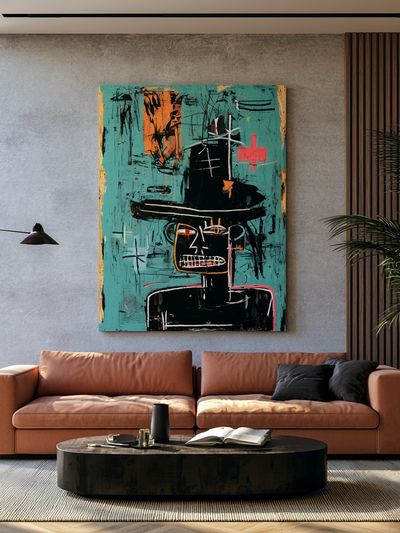 Abstract Face Portrait Poster.
