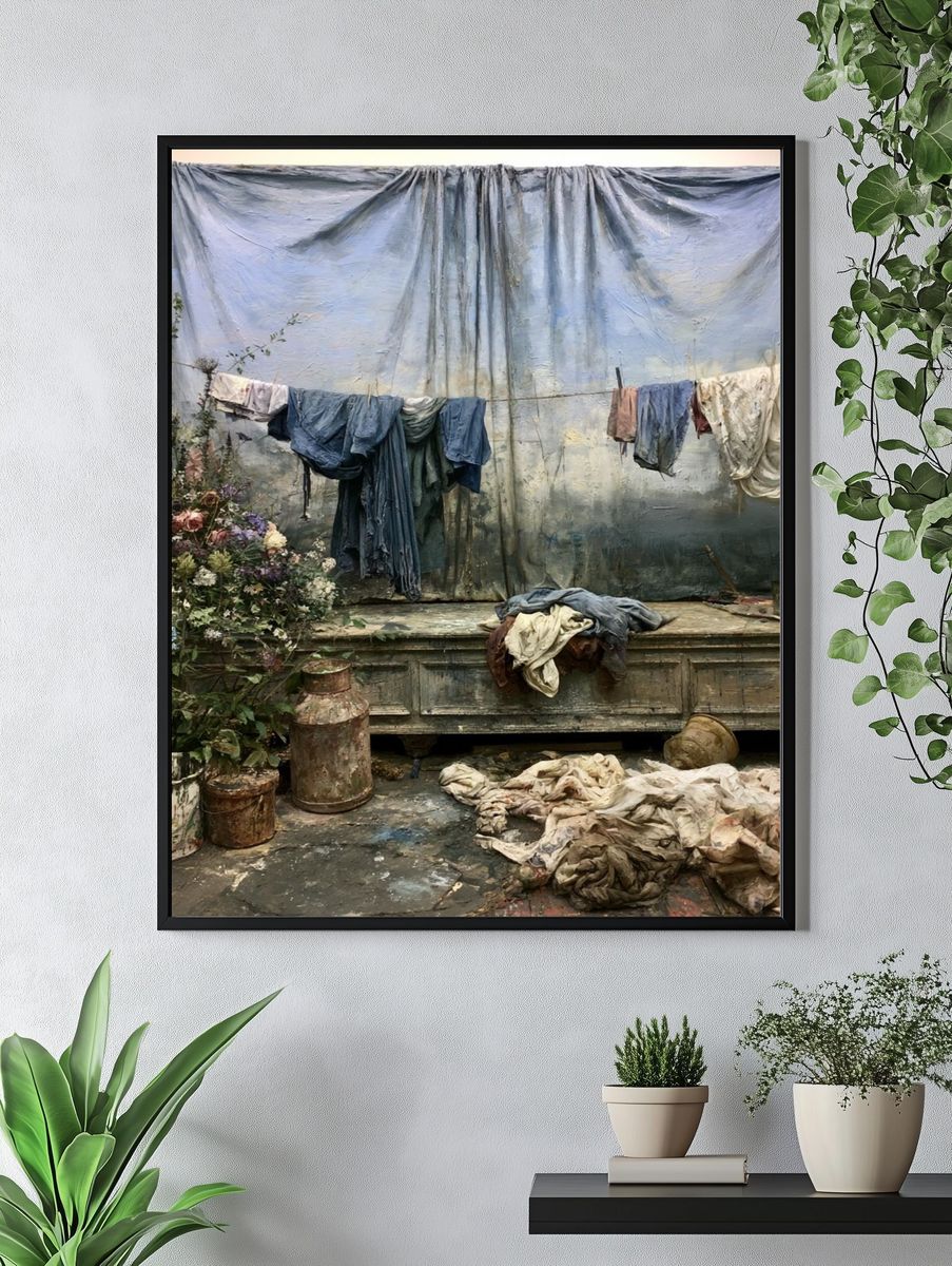 Laundry Still Life — Fine-Art Print. — room view 4