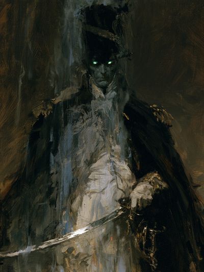 Dark Gothic Warrior Fine-Art Print. poster