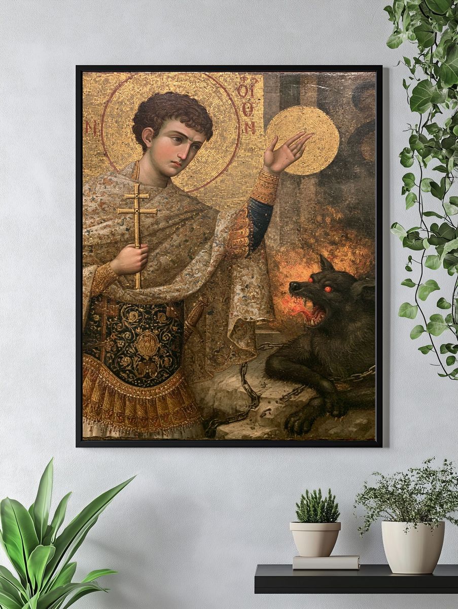 Saint George and the Dragon Print. — room view 4