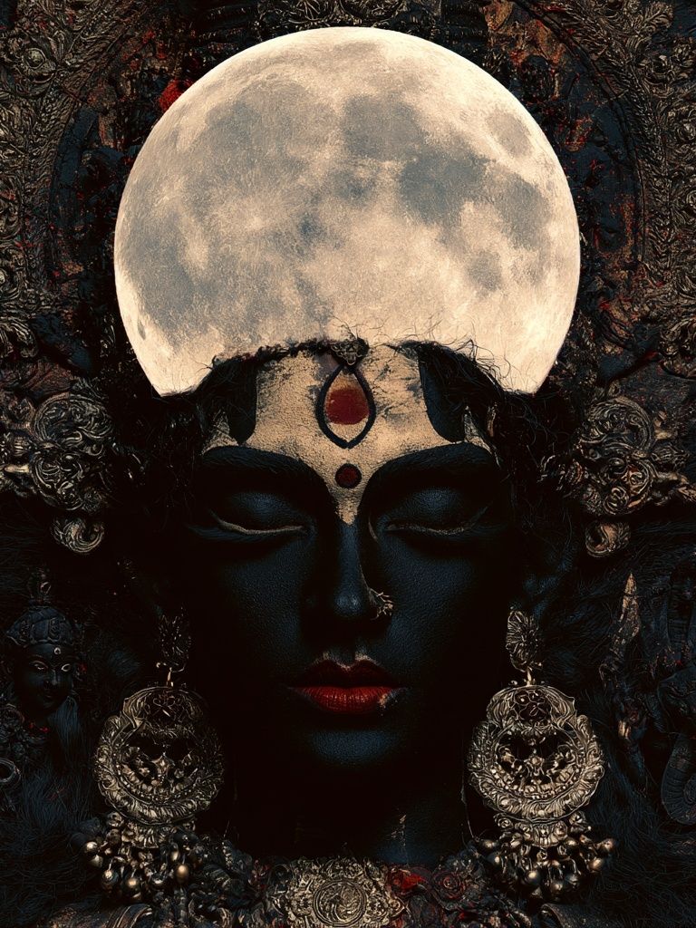 Moon Goddess Surrealism Poster. poster — fine-art art