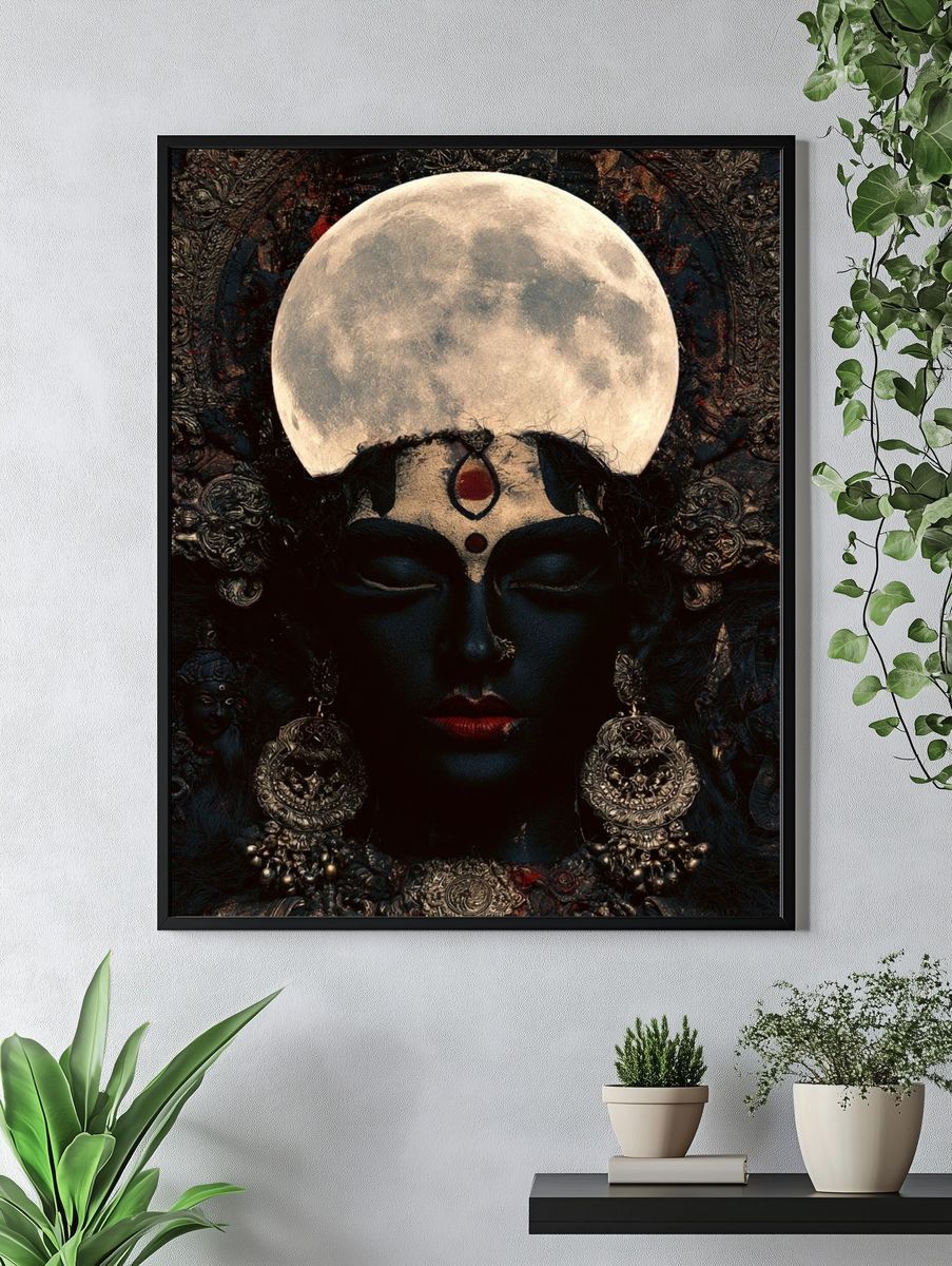 Moon Goddess Surrealism Poster. — room view 4