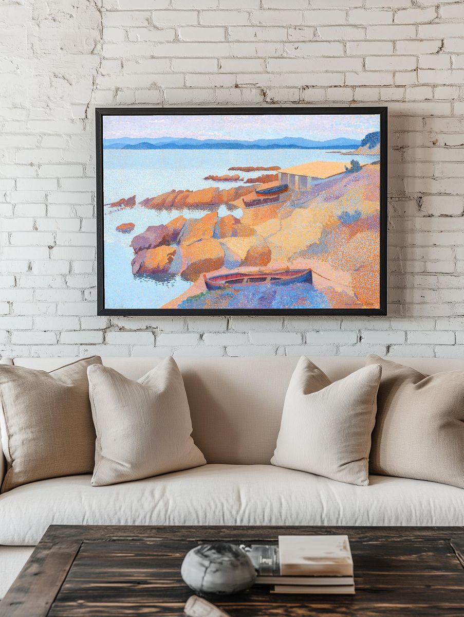 Calanque des Antibois (1891–1892) painting. — room view 1