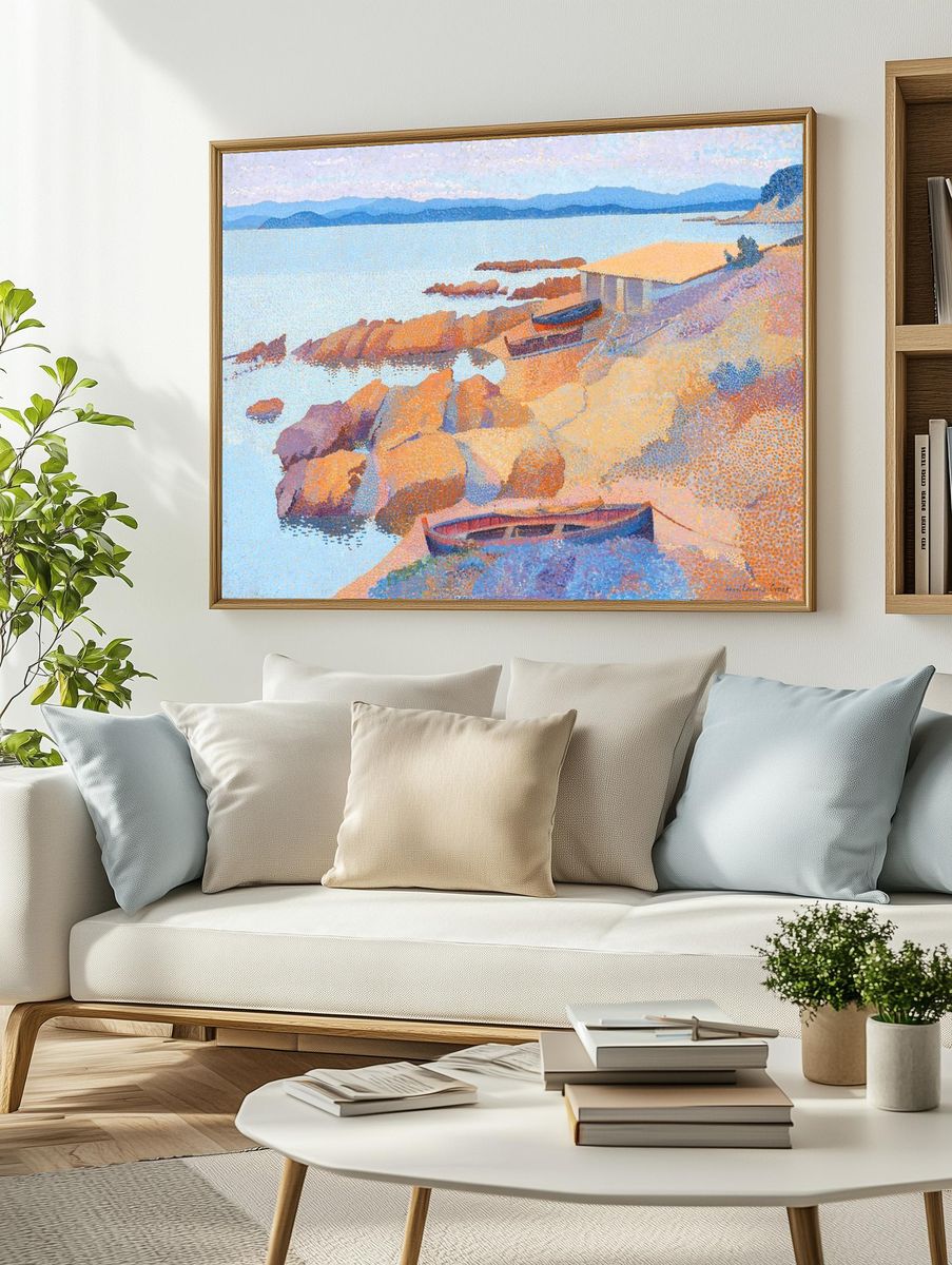 Calanque des Antibois (1891–1892) painting. — room view 2