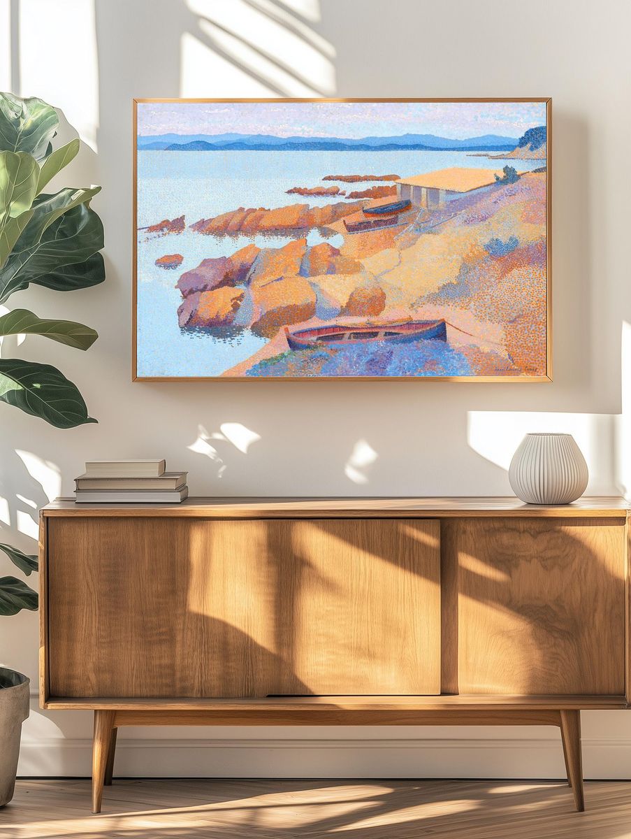 Calanque des Antibois (1891–1892) painting. — room view 3