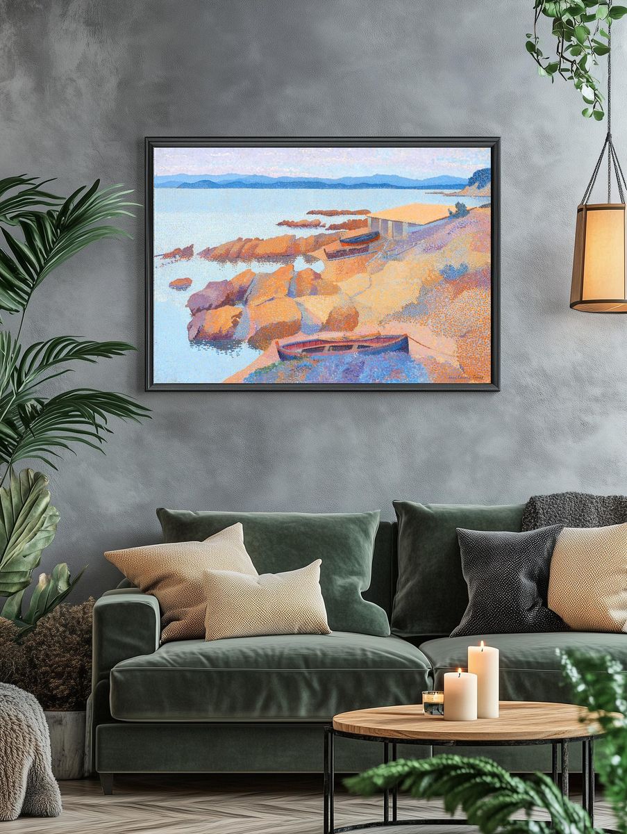 Calanque des Antibois (1891–1892) painting. — room view 4