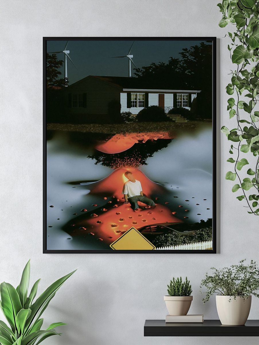 Surreal Suburban Dreamscape Poster. — room view 4