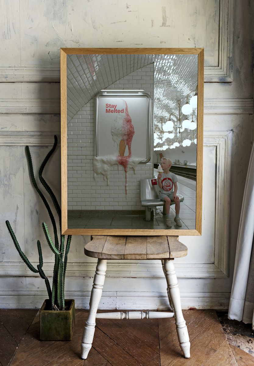 Stay Melted Ice Cream Poster. — room view 1