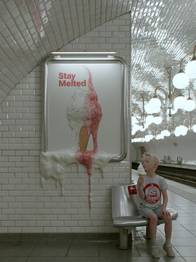 Stay Melted Ice Cream Poster.