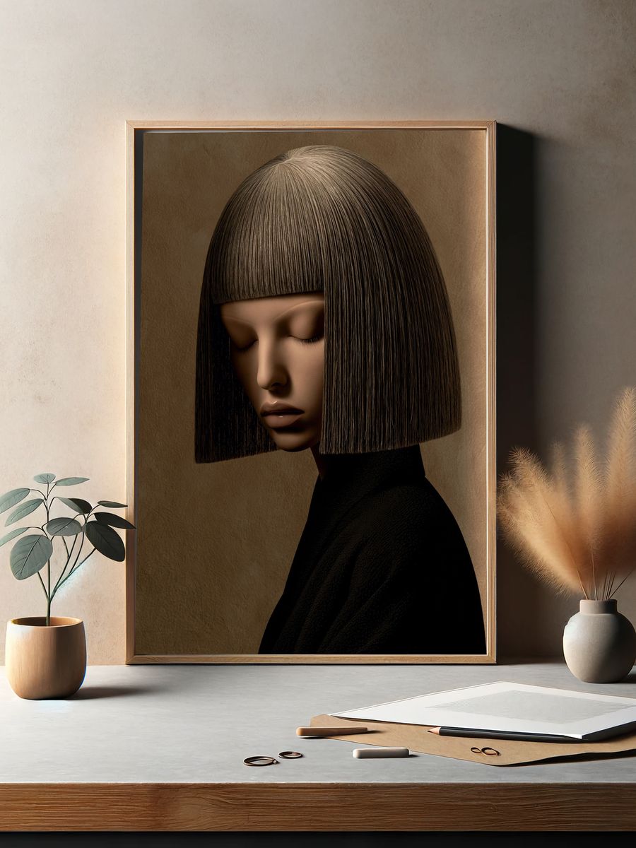 Serene Portrait — Fine-Art Print. — room view 2